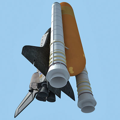 NASA Atlantis Space Shuttle 3D model_11