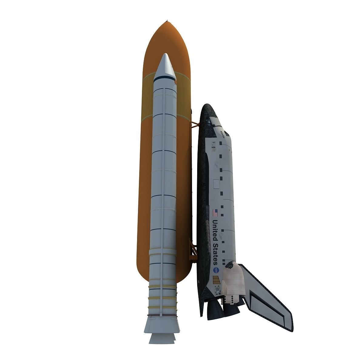 NASA Atlantis Space Shuttle 3D model_6