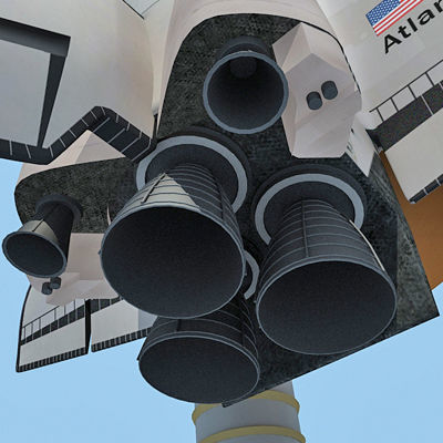NASA Atlantis Space Shuttle 3D model_15