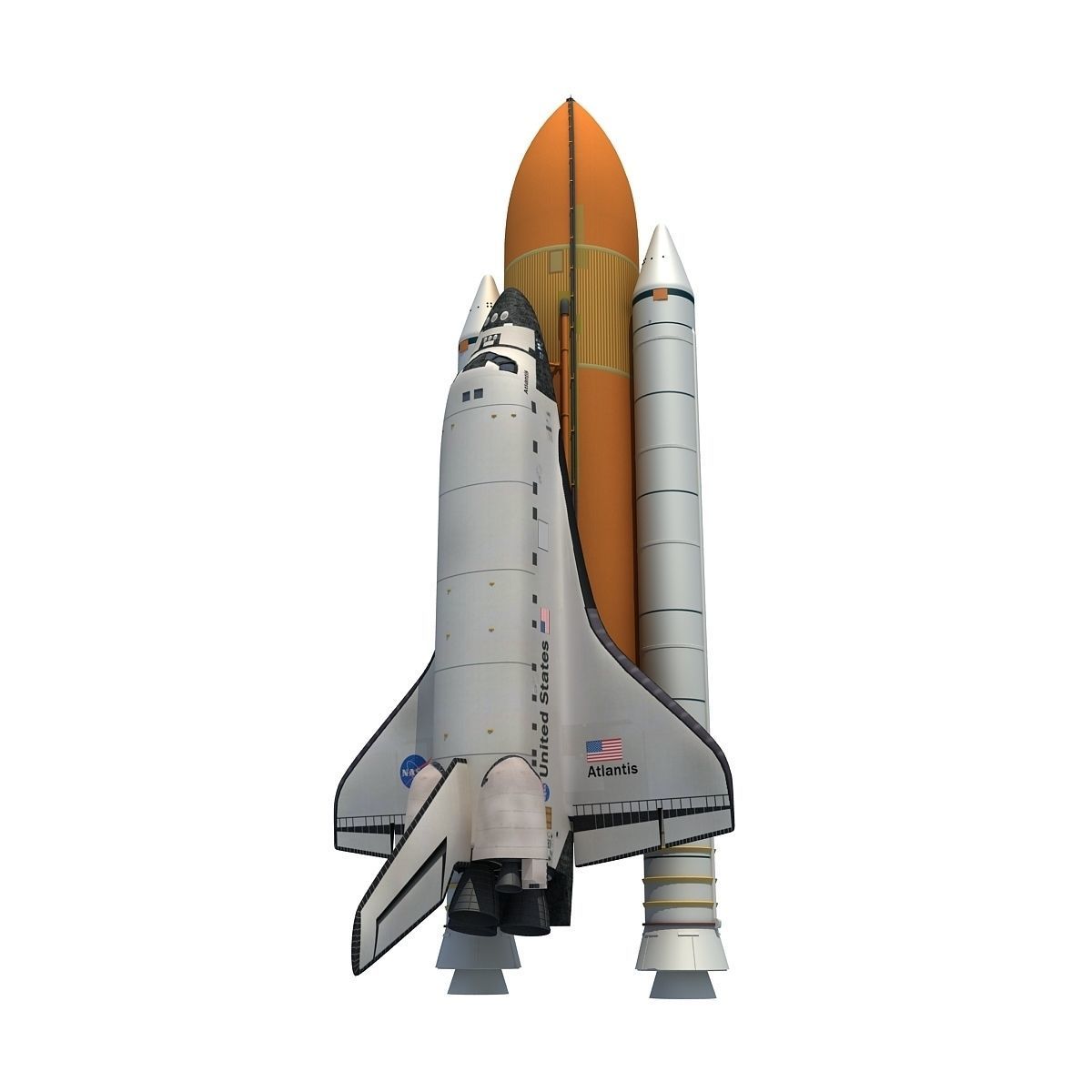 NASA Atlantis Space Shuttle 3D model_1