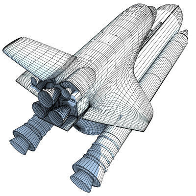 NASA Atlantis Space Shuttle 3D model_16