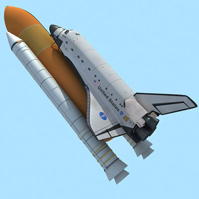 NASA Atlantis Space Shuttle 3D model_2