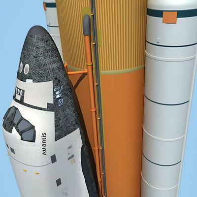 NASA Atlantis Space Shuttle 3D model_13