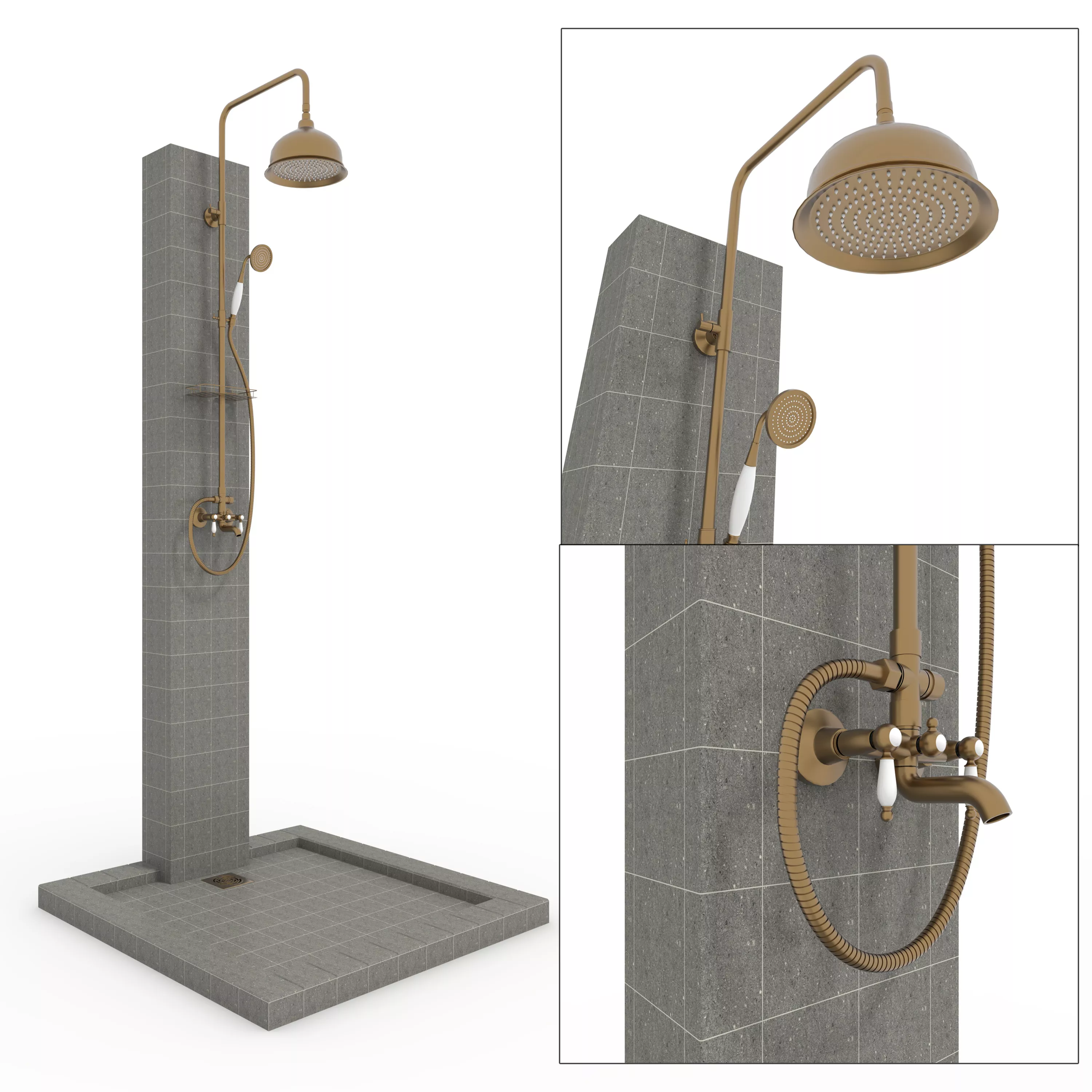 Outdoor Shower 06 3D model