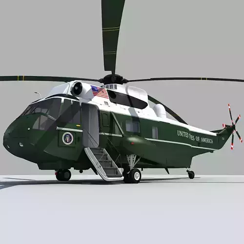 Marine One VH-3D Sea King 3D model