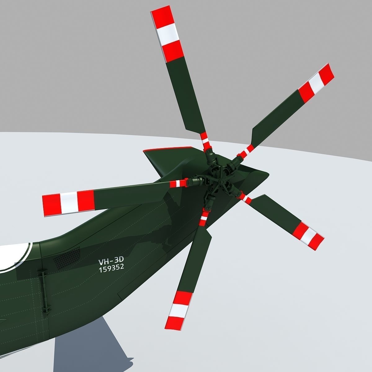 Marine One VH-3D Sea King 3D model_17