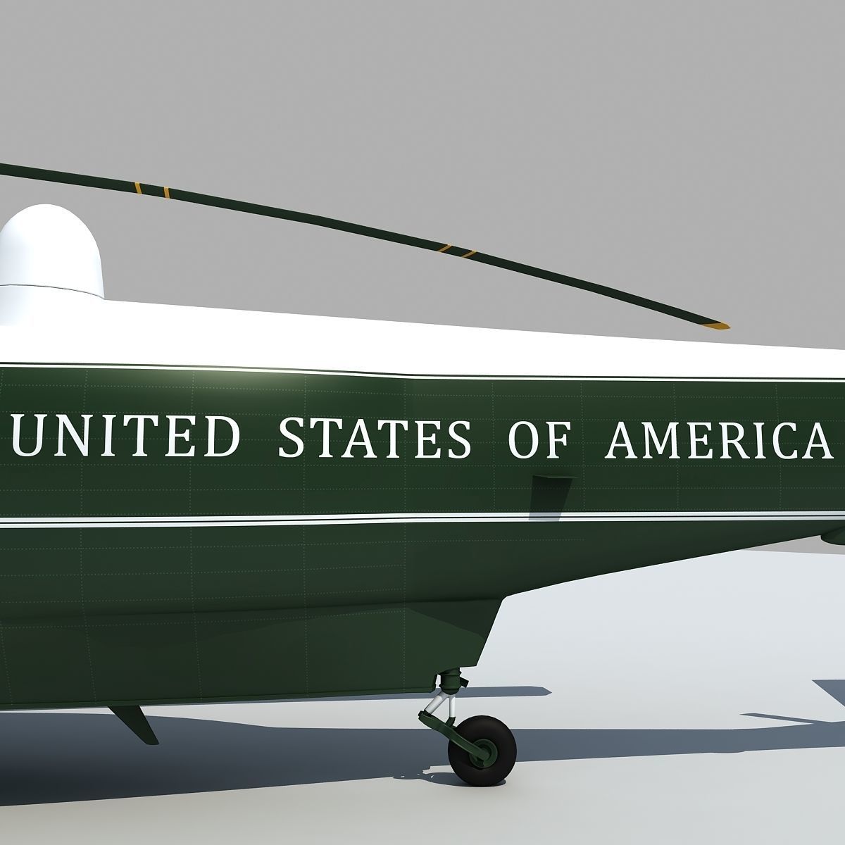 Marine One VH-3D Sea King 3D model_13