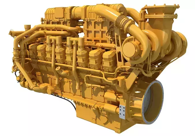 Marine Propulsion Engine 3D model