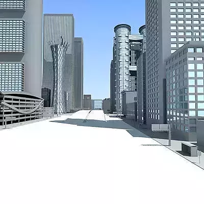 Main Street 3D model