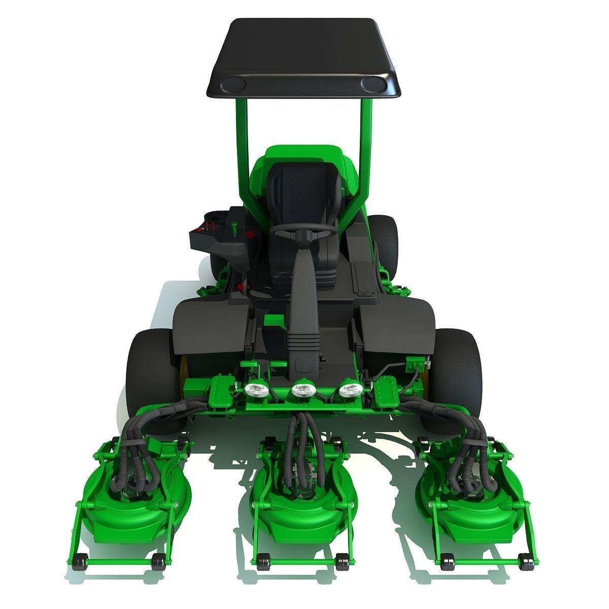 Green Lawn Mower 3D Model 3D model_5