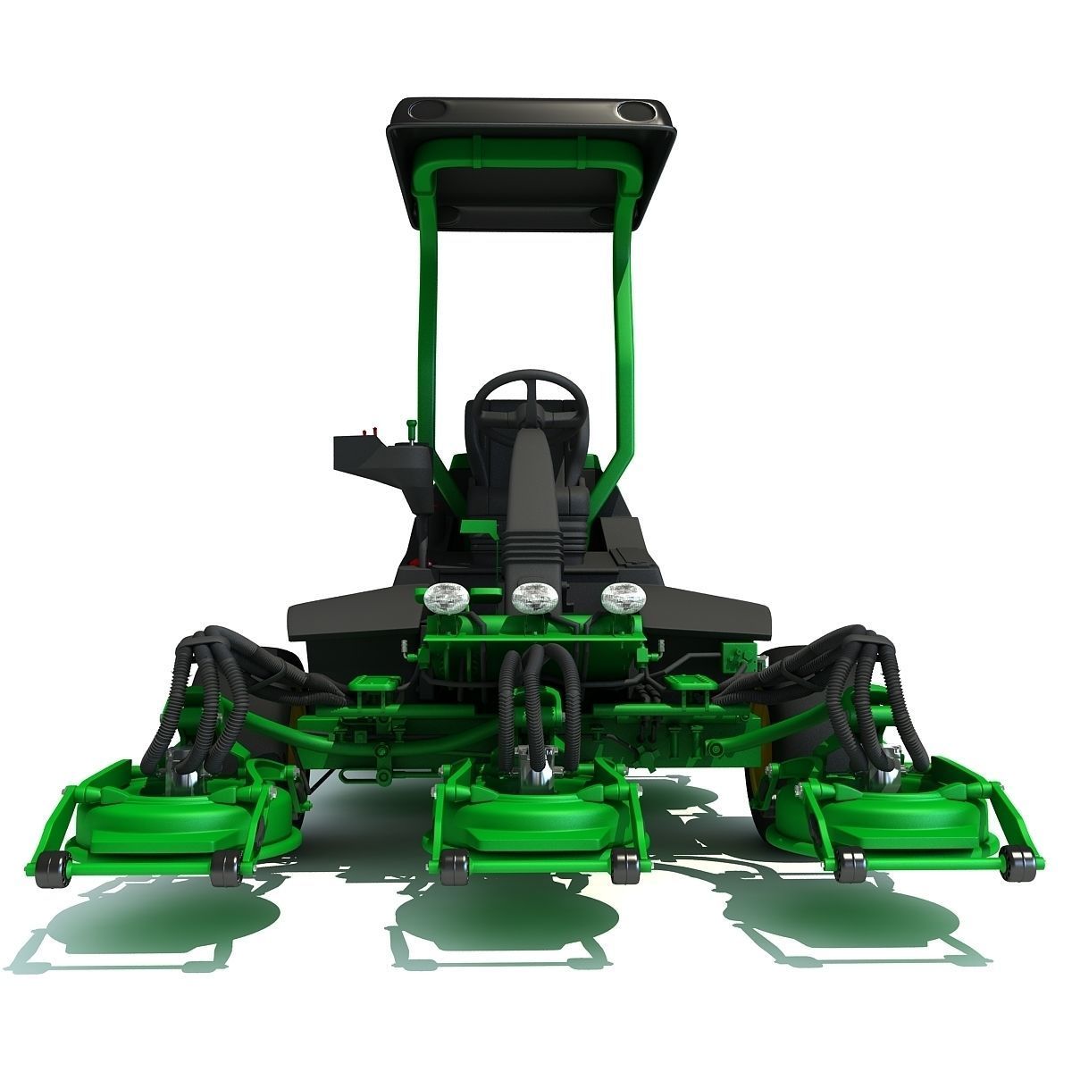 Green Lawn Mower 3D Model 3D model_7