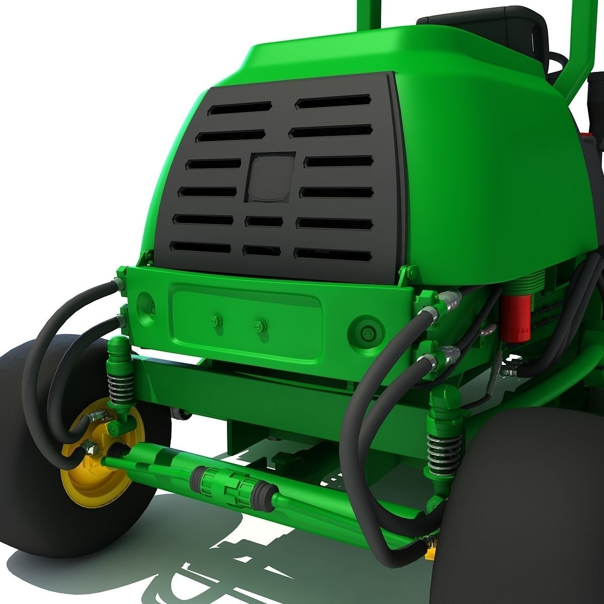 Green Lawn Mower 3D Model 3D model_11