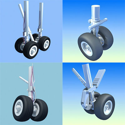 Landing Gears Collection 3D model