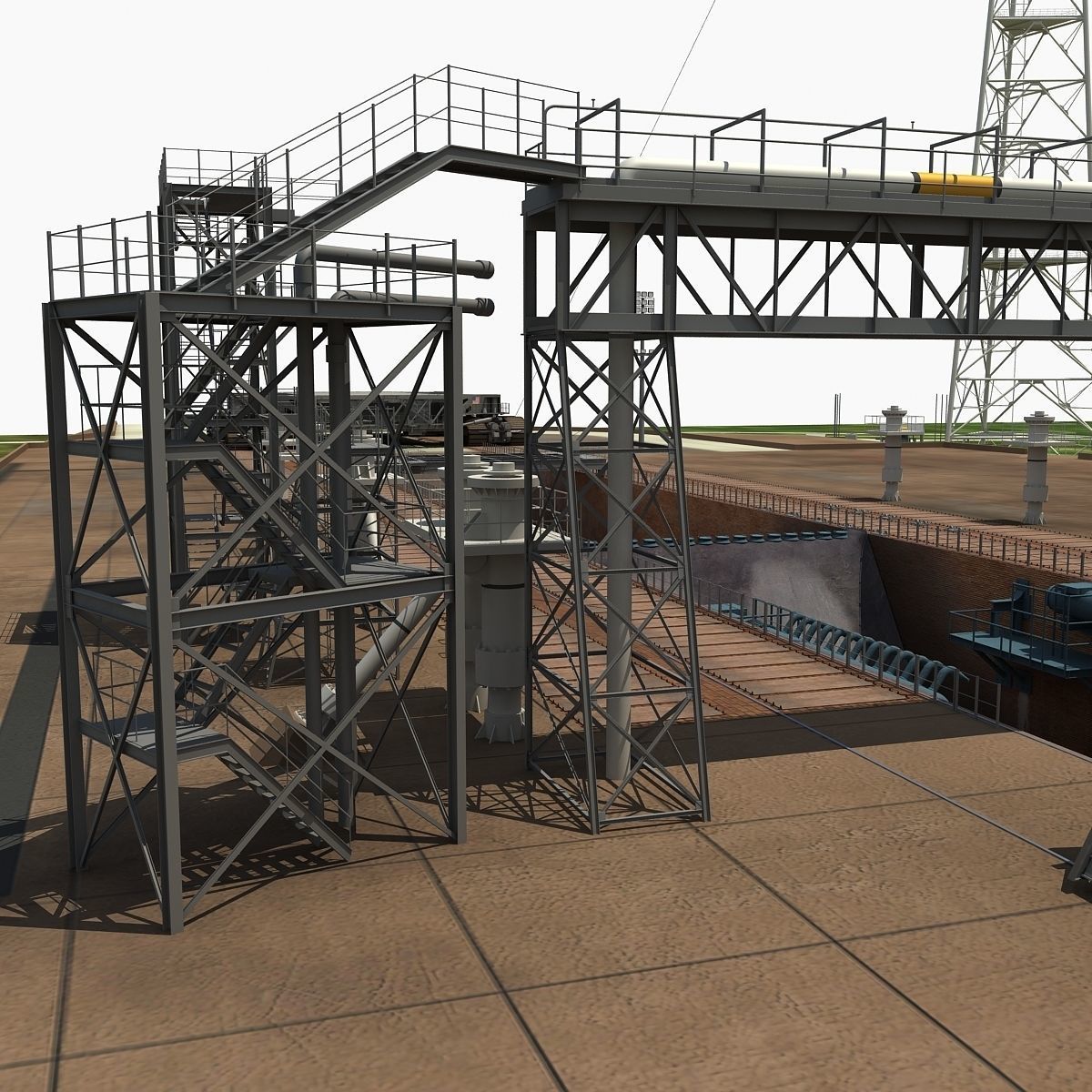 Launch Complex 39B Clean Pad 3D model_15