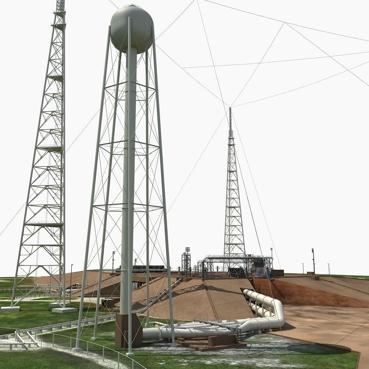 Launch Complex 39B Clean Pad 3D model_3