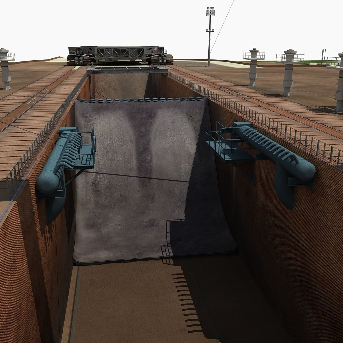 Launch Complex 39B Clean Pad 3D model_24