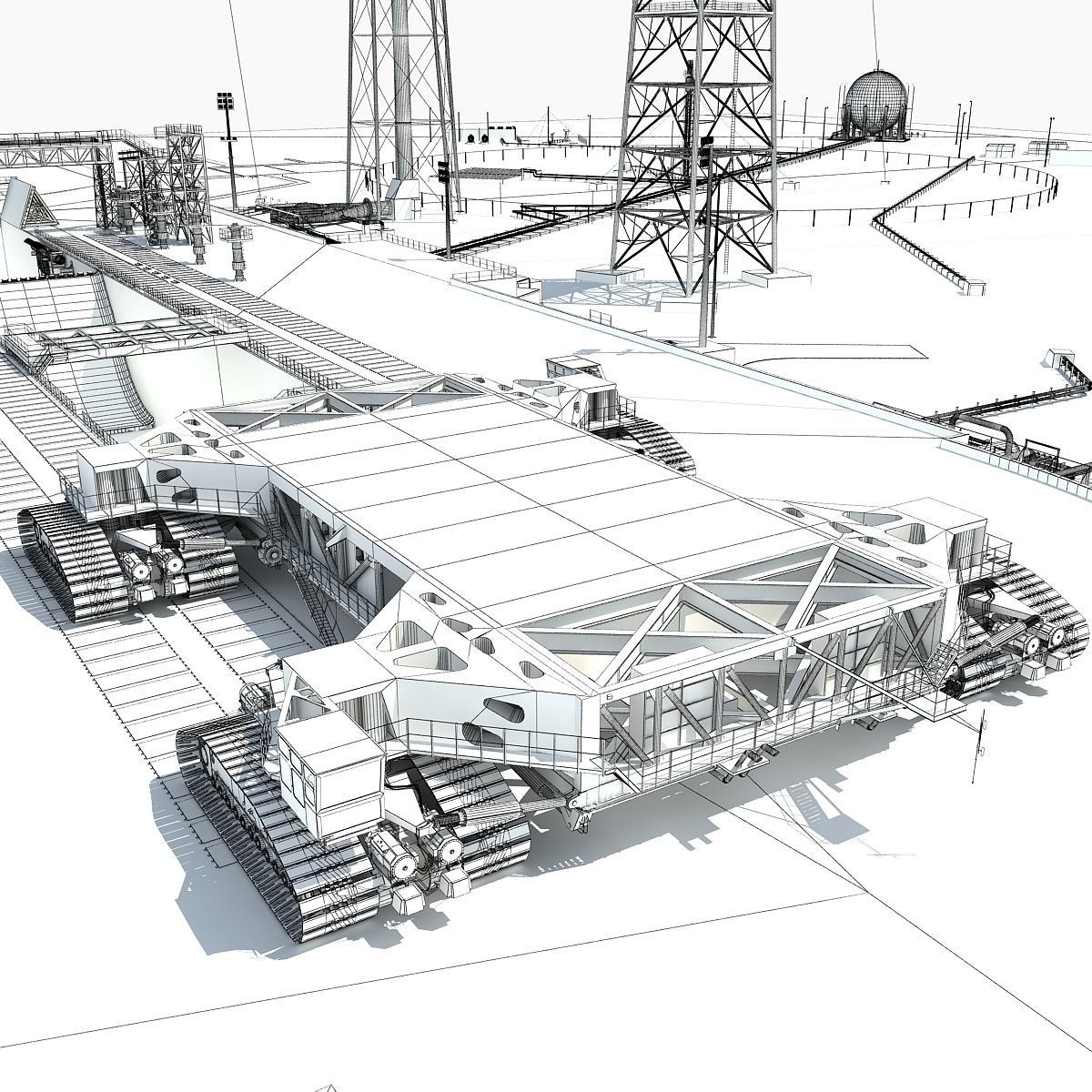 Launch Complex 39B Clean Pad 3D model_29