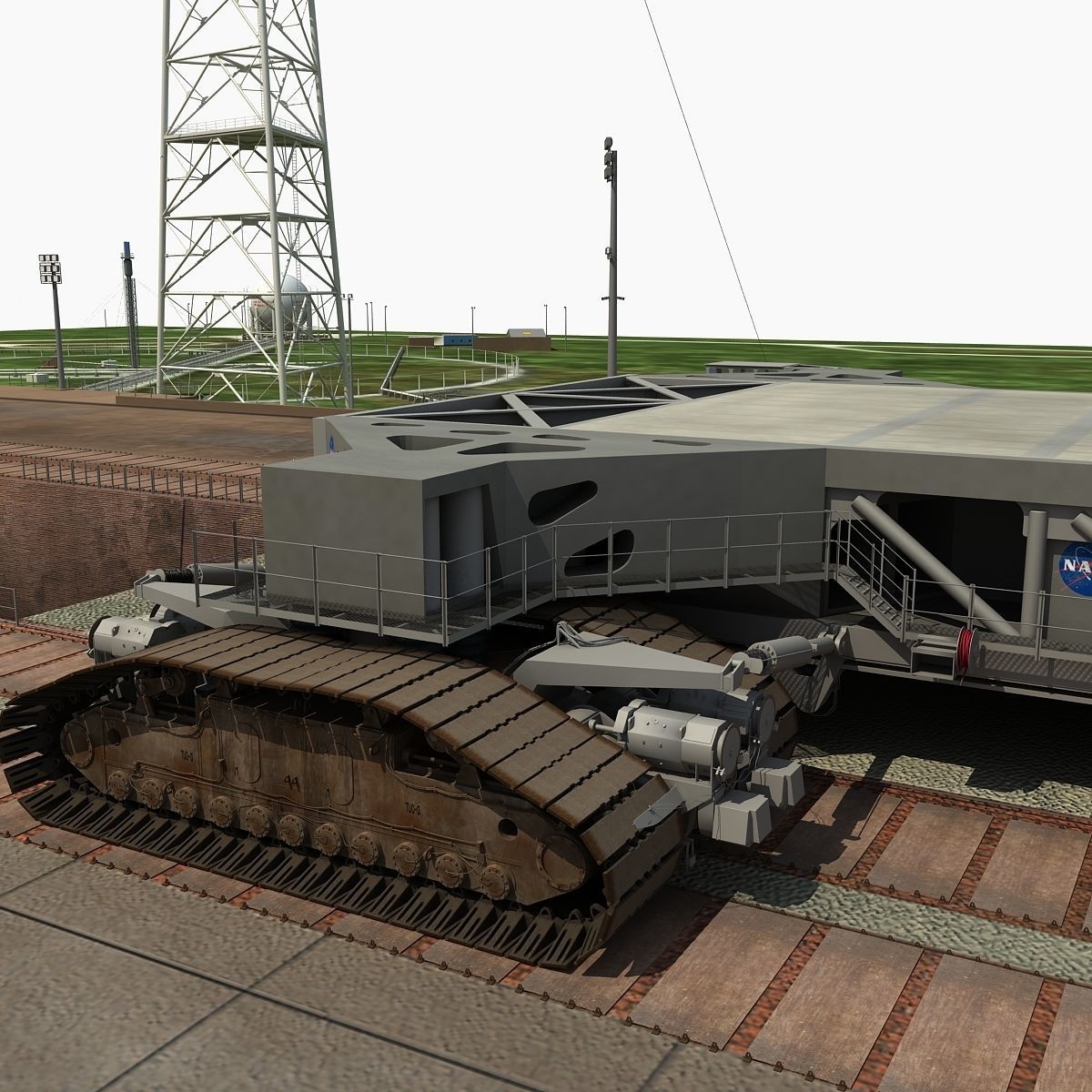 Launch Complex 39B Clean Pad 3D model_16