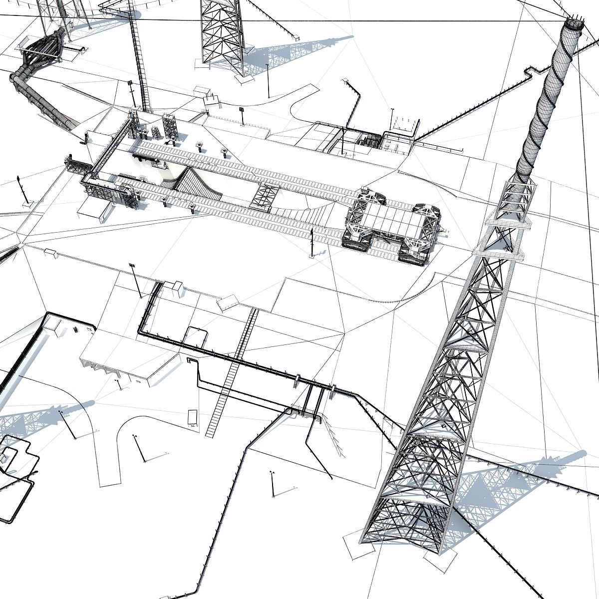 Launch Complex 39B Clean Pad 3D model_27