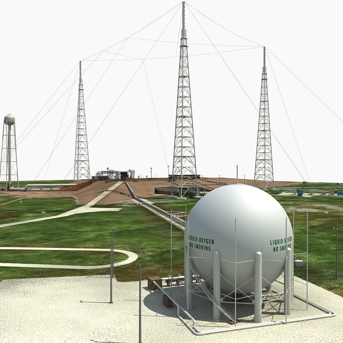 Launch Complex 39B Clean Pad 3D model_8