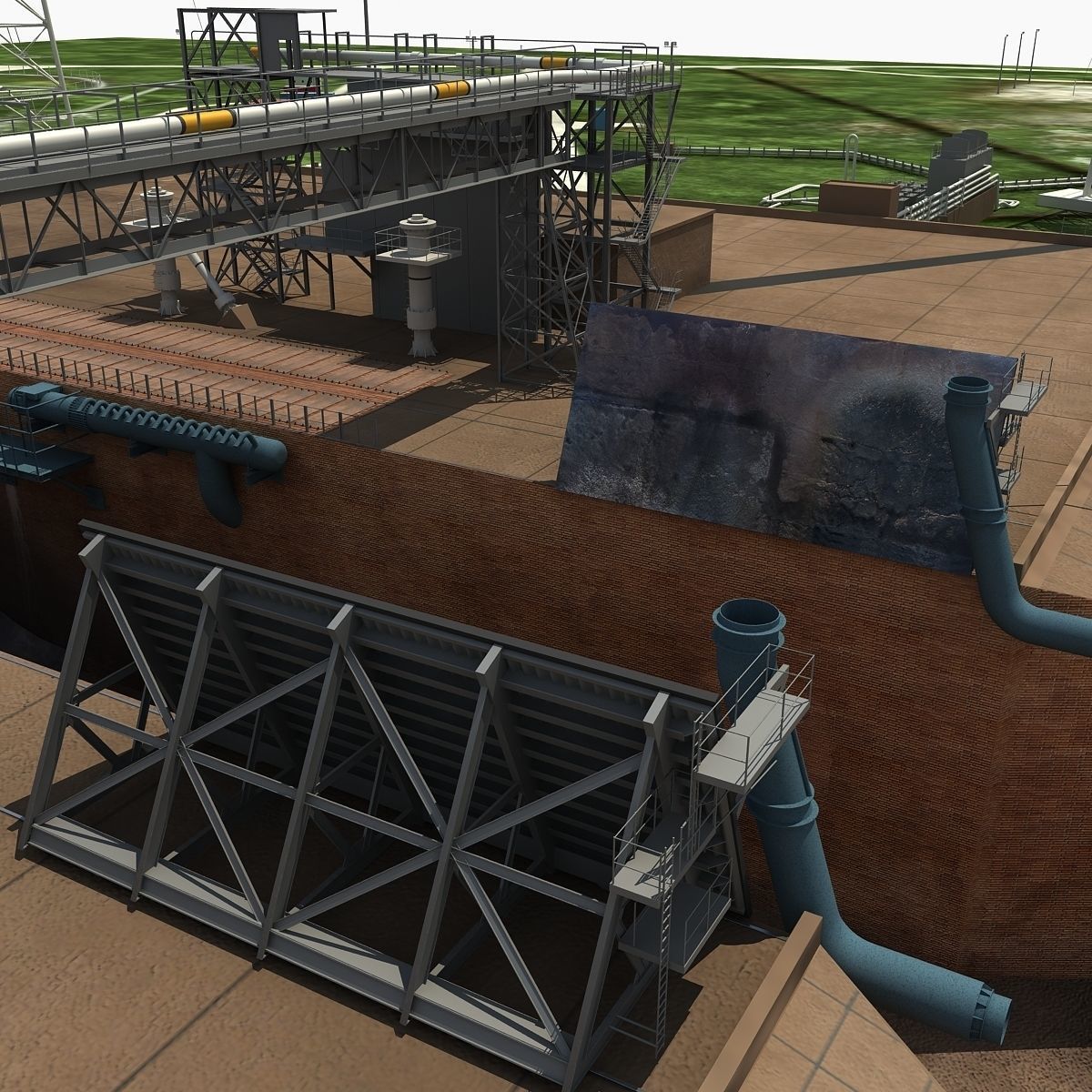 Launch Complex 39B Clean Pad 3D model_23