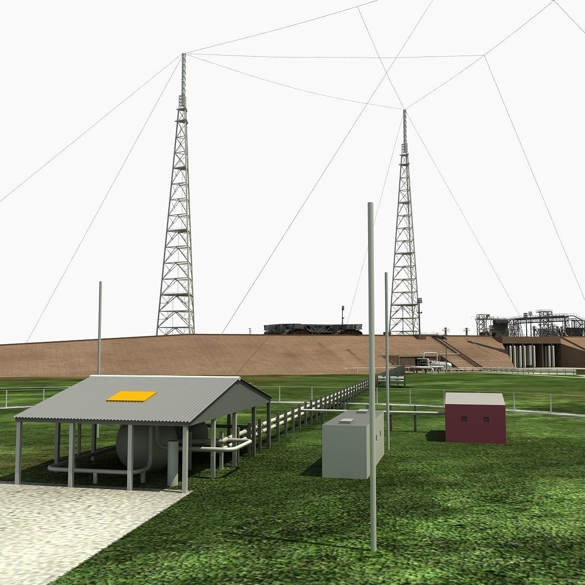 Launch Complex 39B Clean Pad 3D model_9