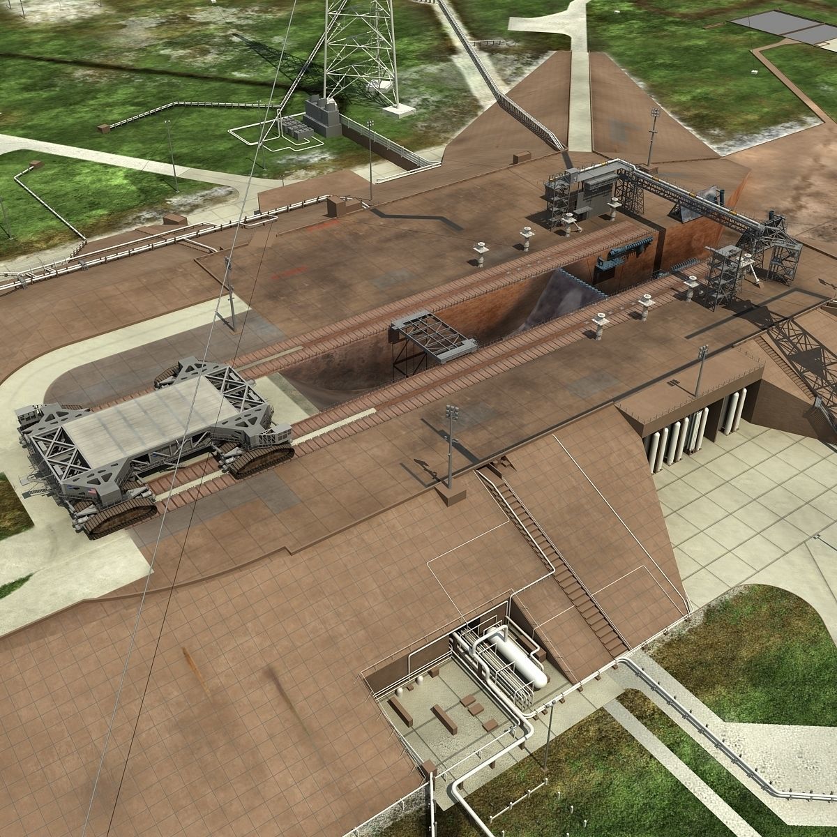 Launch Complex 39B Clean Pad 3D model_6