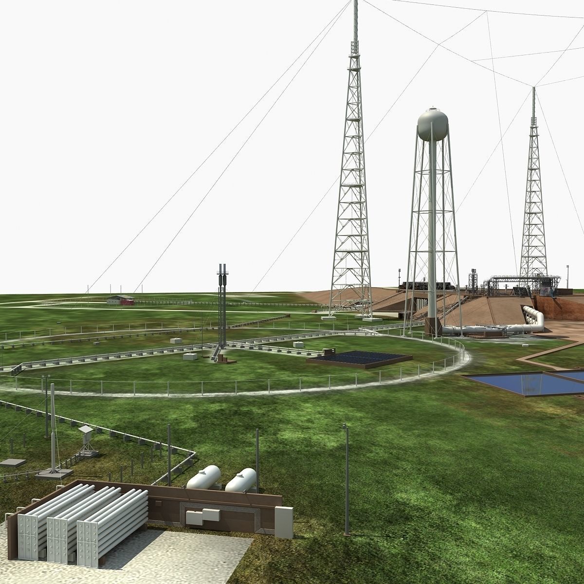 Launch Complex 39B Clean Pad 3D model_4