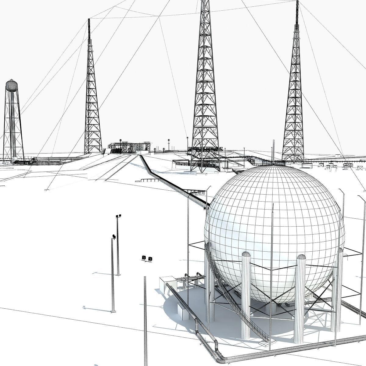 Launch Complex 39B Clean Pad 3D model_30