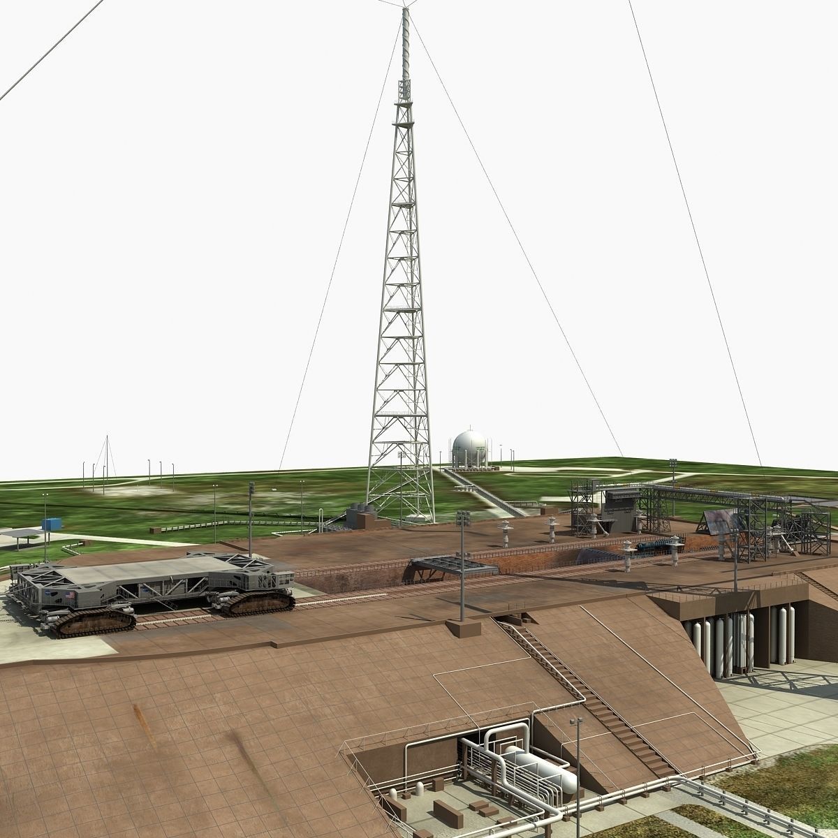 Launch Complex 39B Clean Pad 3D model_12