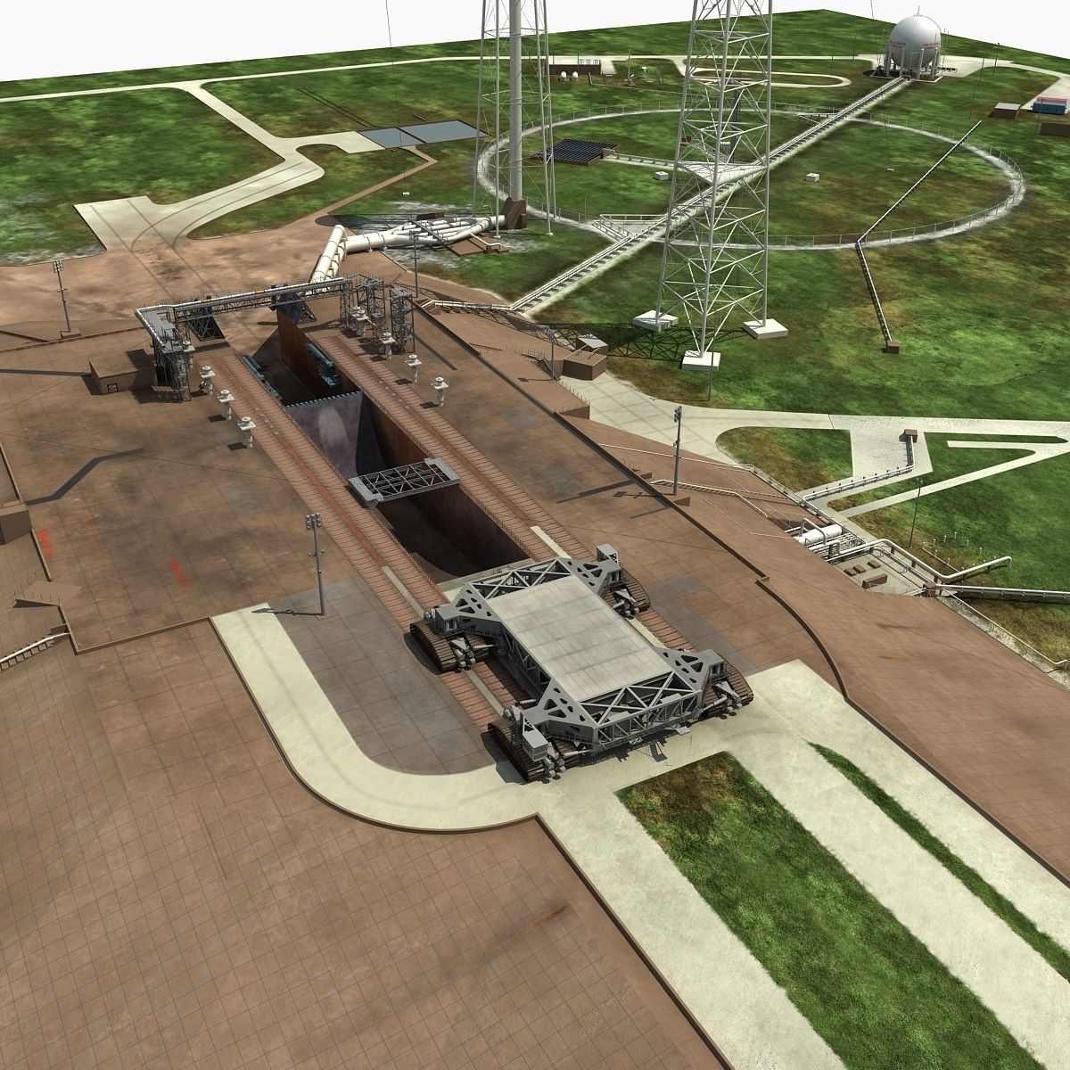 Launch Complex 39B Clean Pad 3D model_1