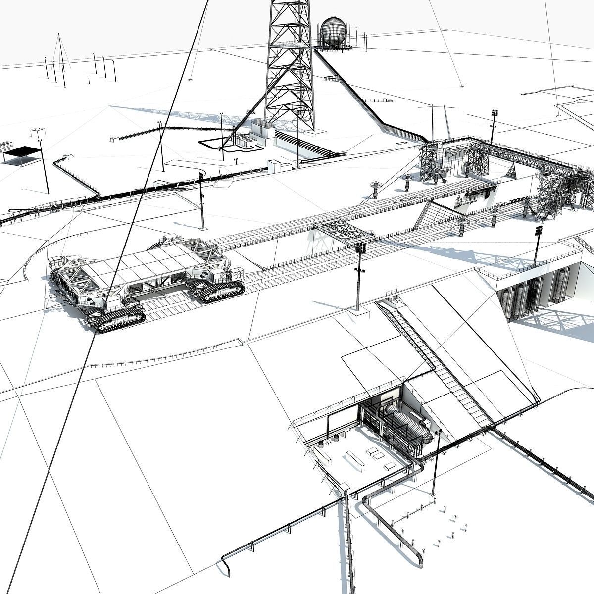 Launch Complex 39B Clean Pad 3D model_32
