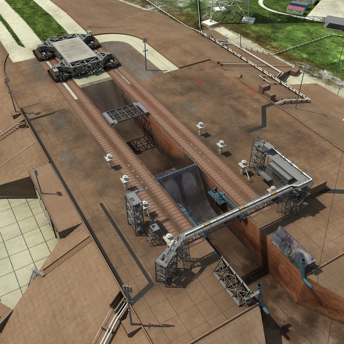 Launch Complex 39B Clean Pad 3D model_7