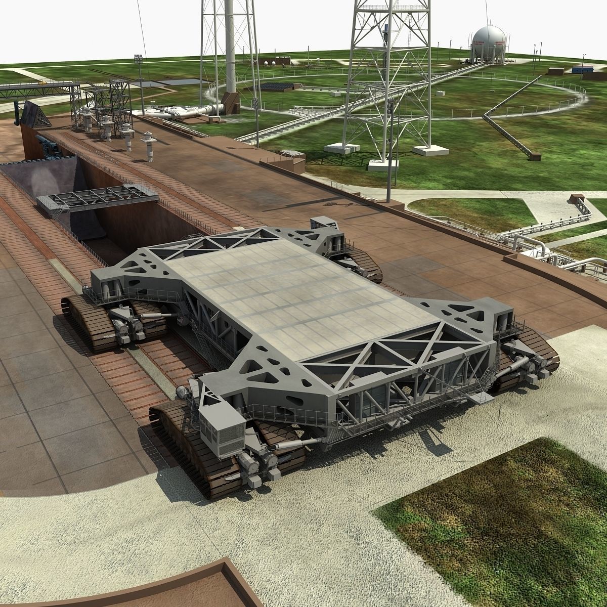 Launch Complex 39B Clean Pad 3D model_10