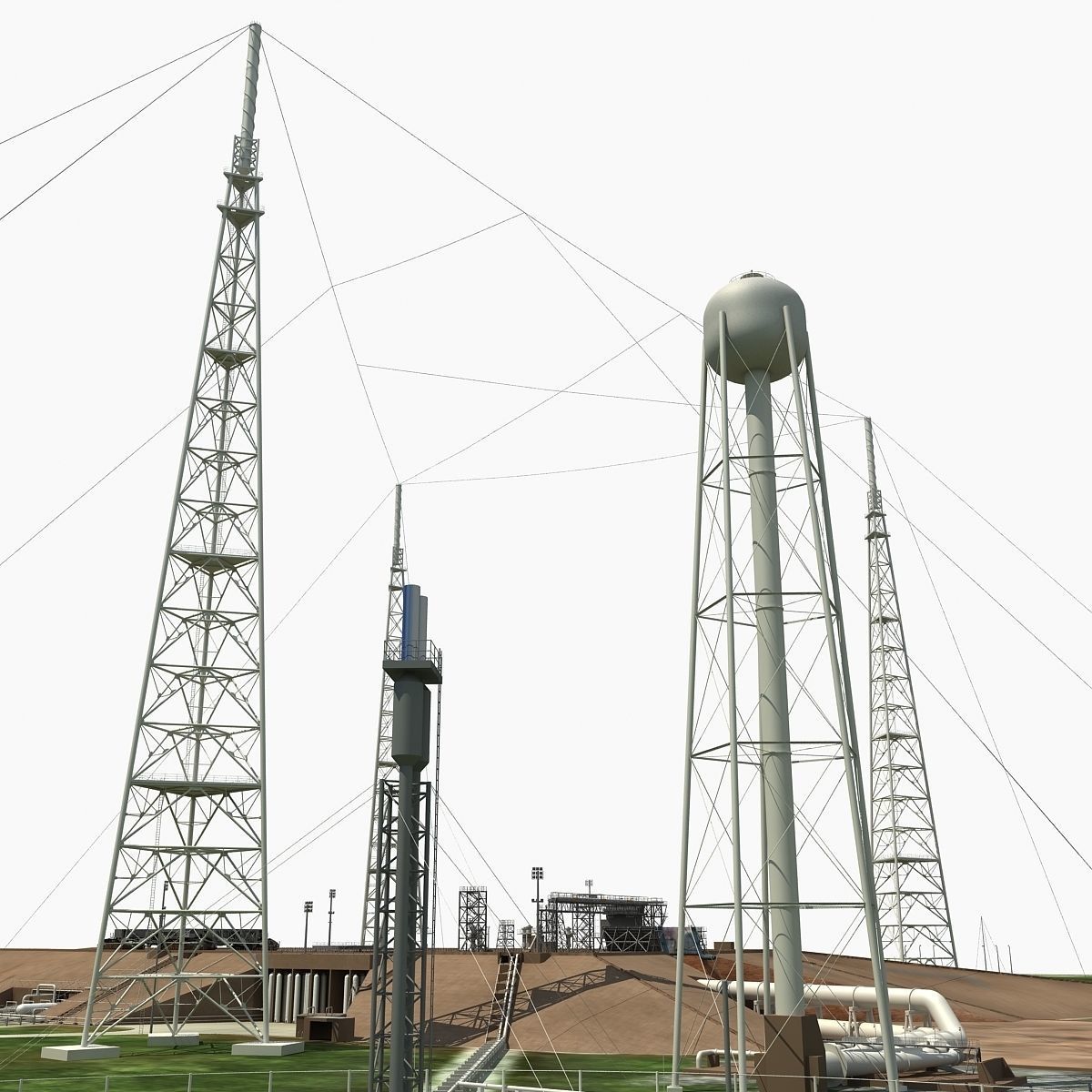 Launch Complex 39B Clean Pad 3D model_5