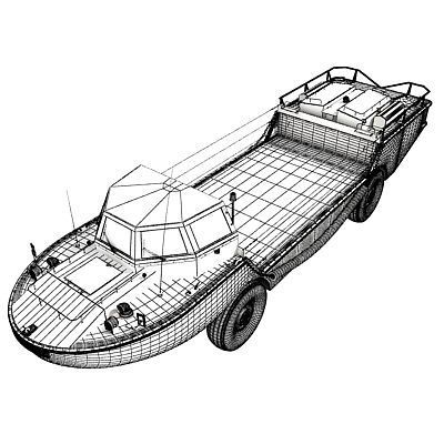 LARC-V Amphibious Vehicle 3D model_30
