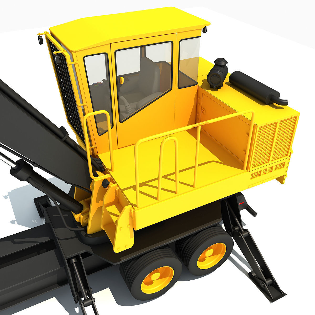 Knuckleboom Forest Machine Loader 3D model_11