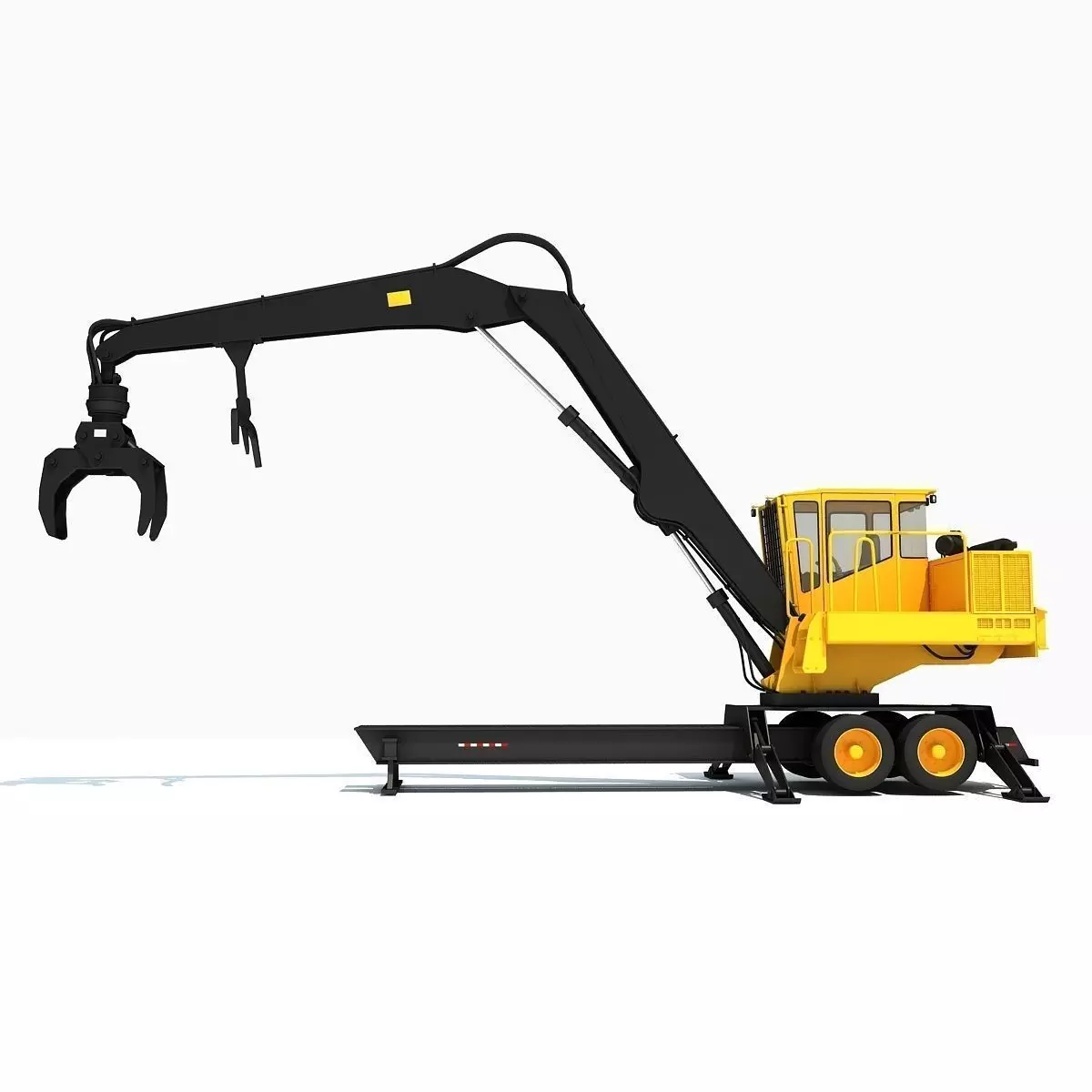 Knuckleboom Forest Machine Loader 3D model_0
