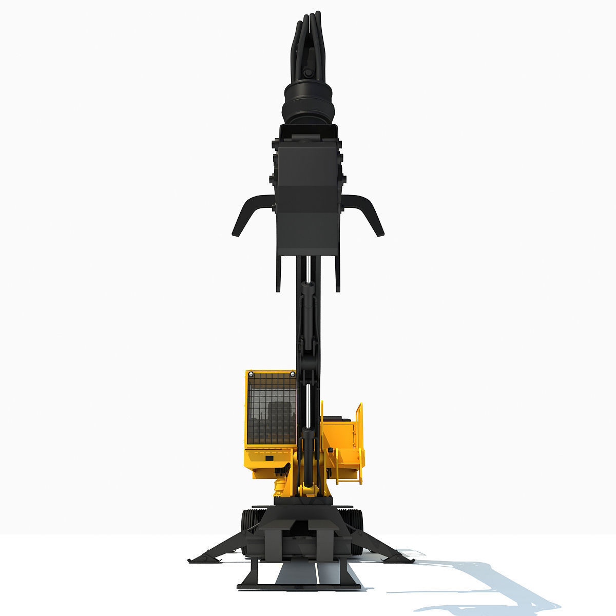 Knuckleboom Forest Machine Loader 3D model_6