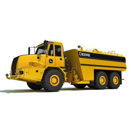 Yellow John Deere Water Wagon 3D model