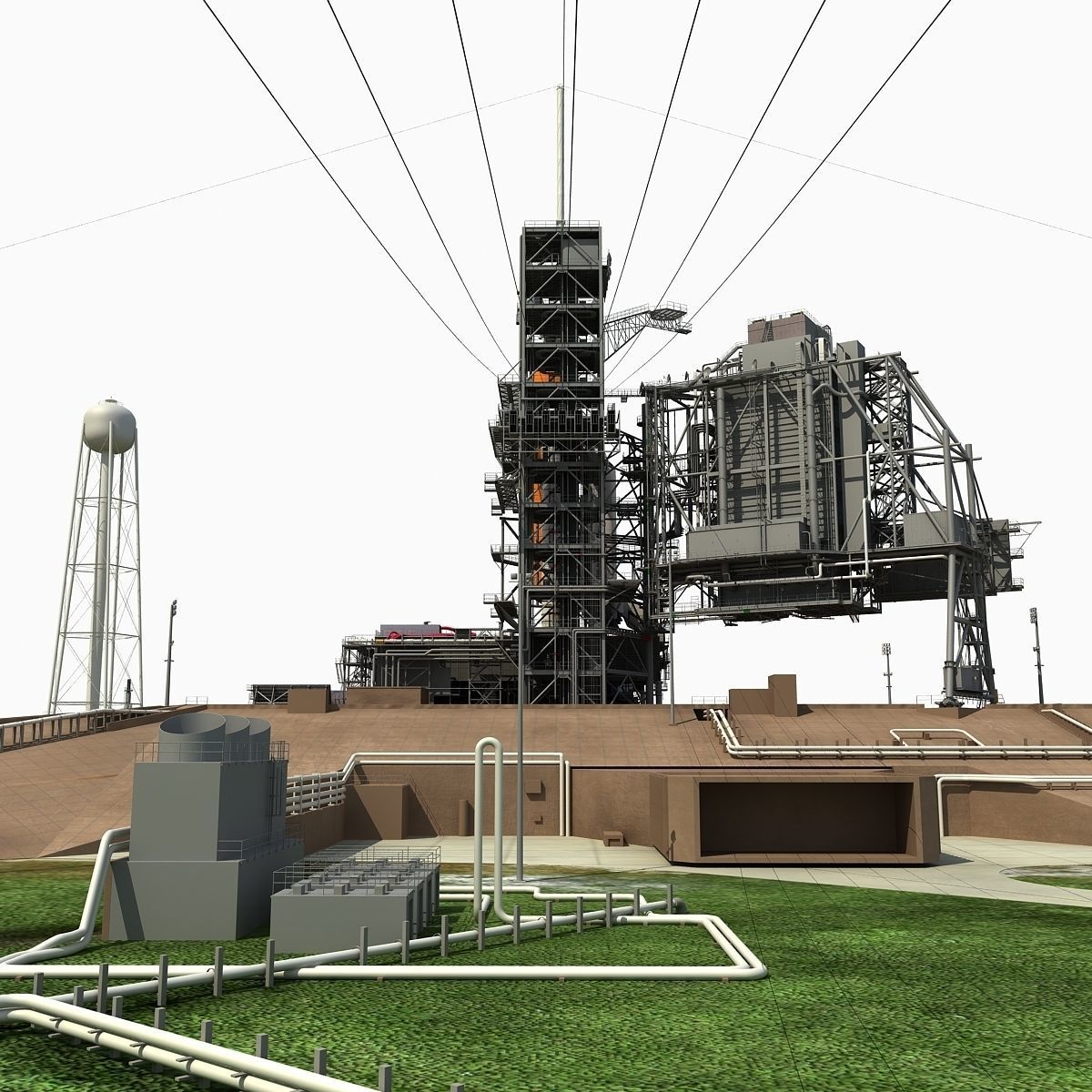 Kennedy Space Center Launch Complex 39-A 3D model_2