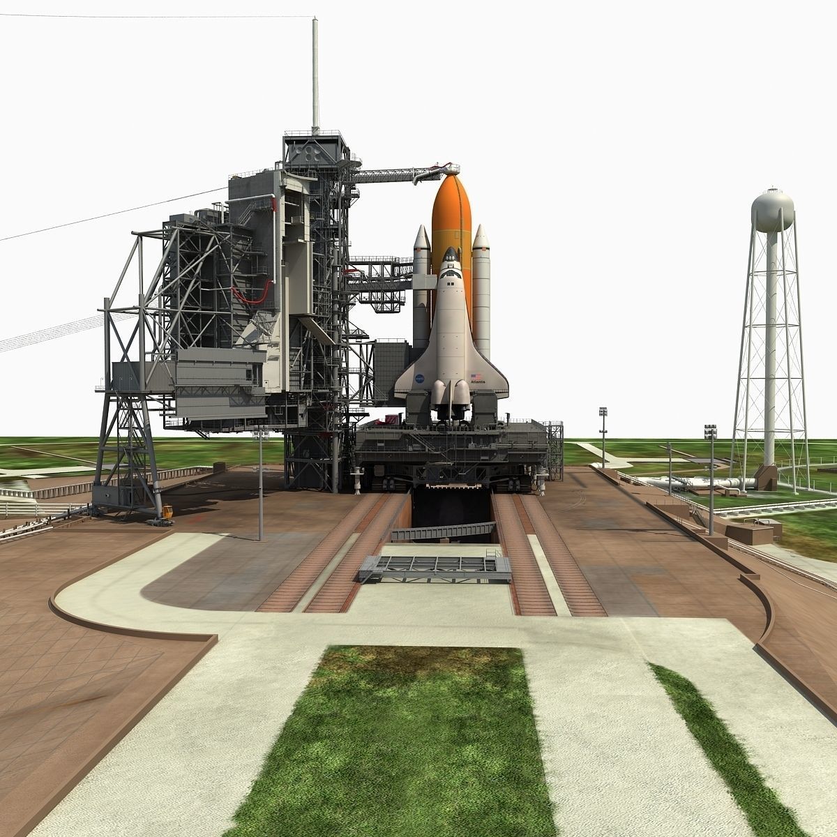 Kennedy Space Center Launch Complex 39-A 3D model_11