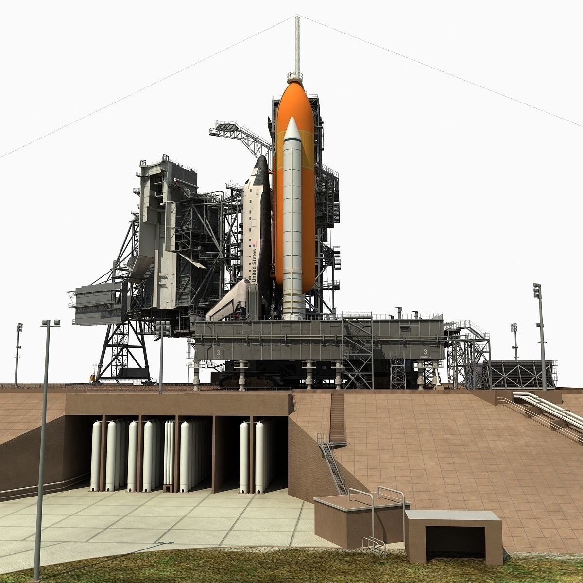 Kennedy Space Center Launch Complex 39-A 3D model_5
