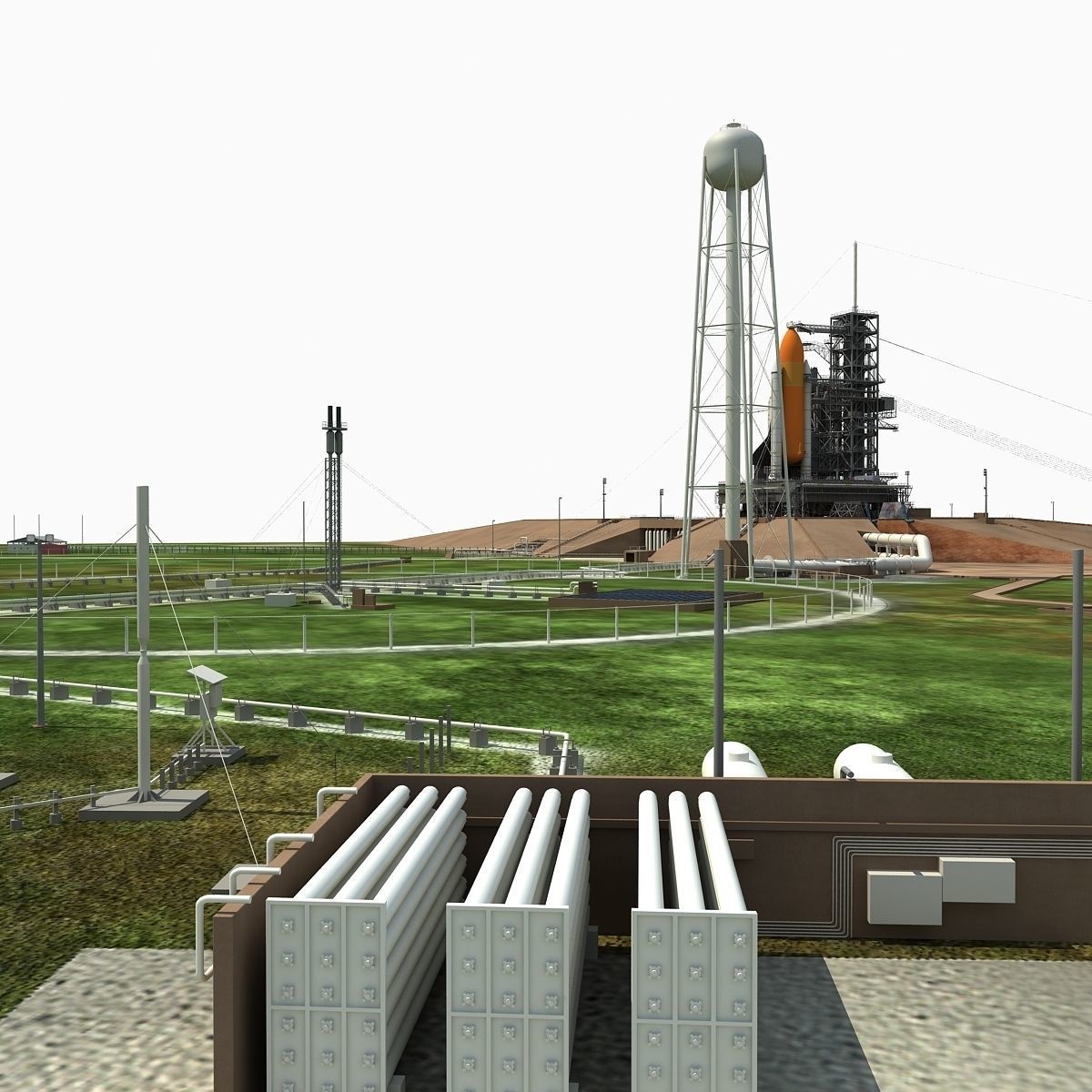 Kennedy Space Center Launch Complex 39-A 3D model_26