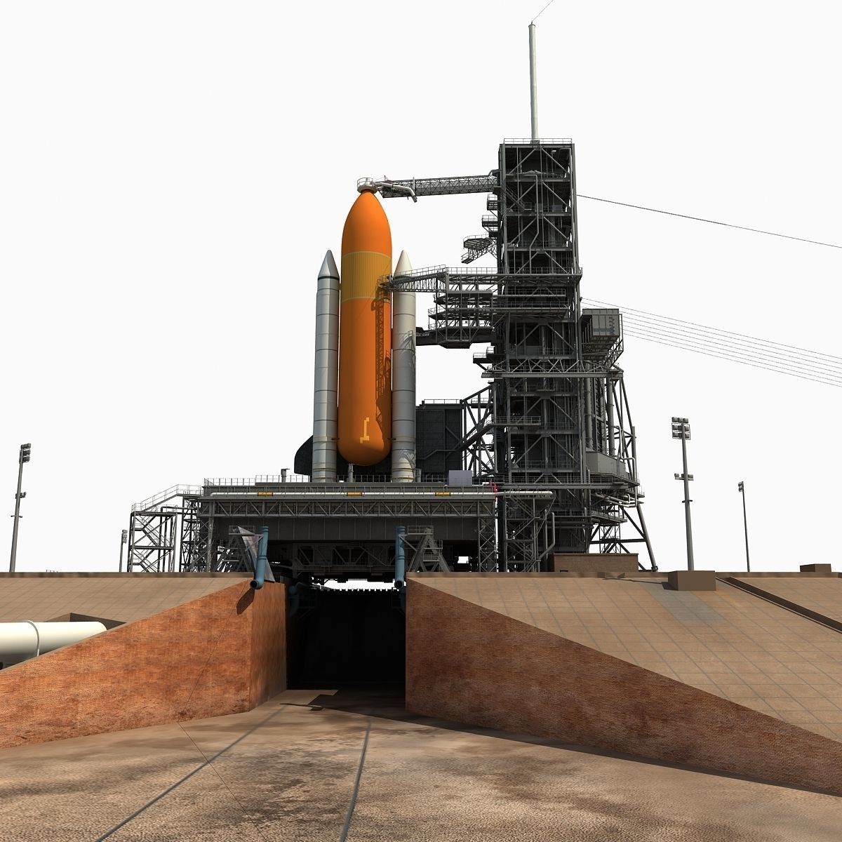 Kennedy Space Center Launch Complex 39-A 3D model_8