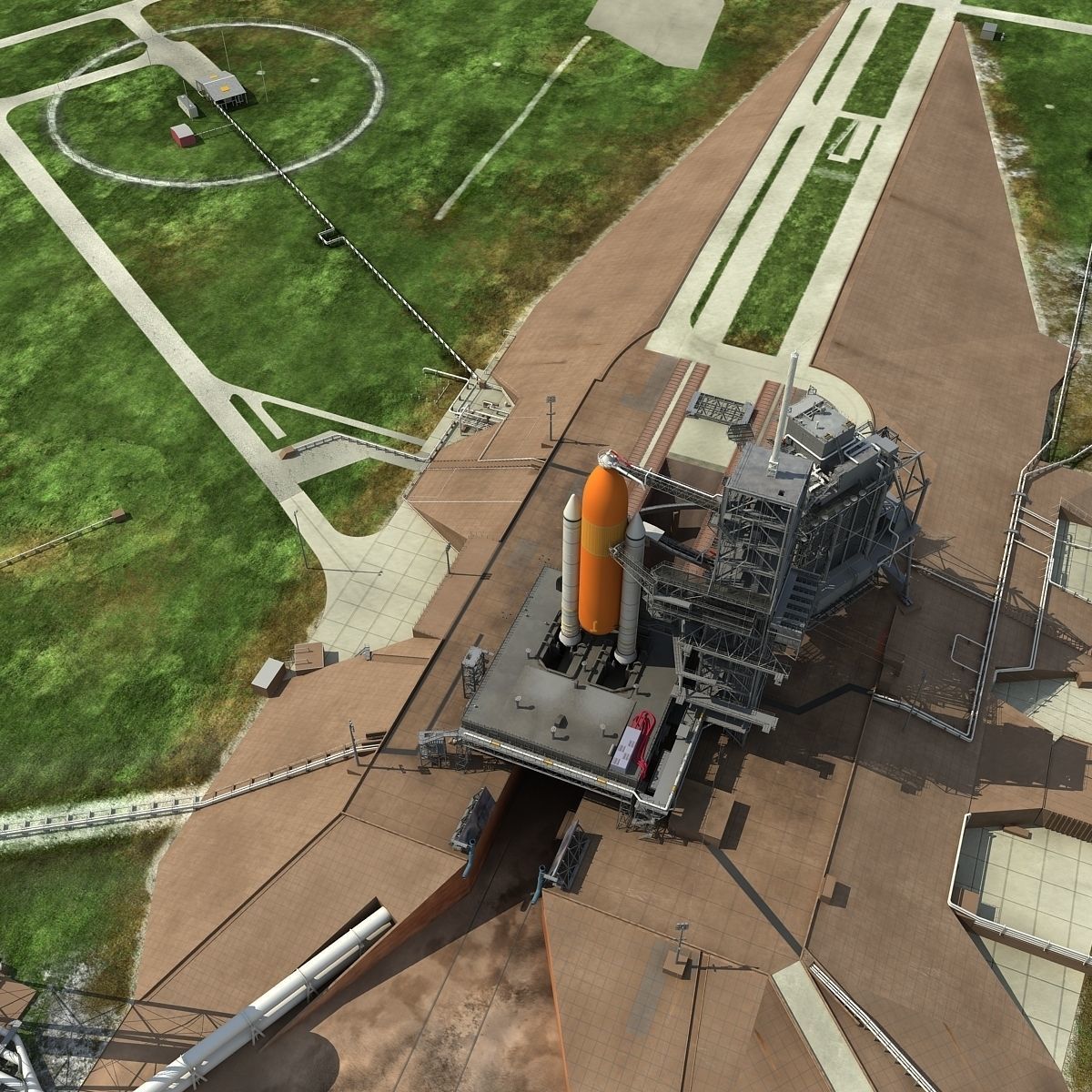 Kennedy Space Center Launch Complex 39-A 3D model_19