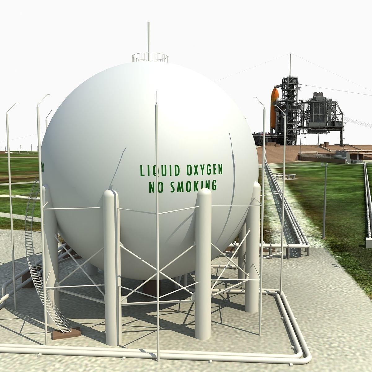 Kennedy Space Center Launch Complex 39-A 3D model_27