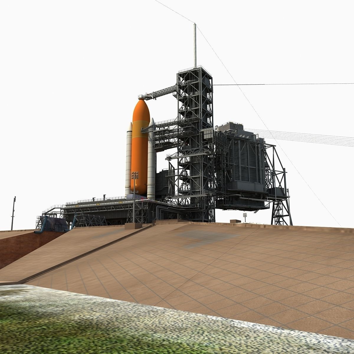Kennedy Space Center Launch Complex 39-A 3D model_10