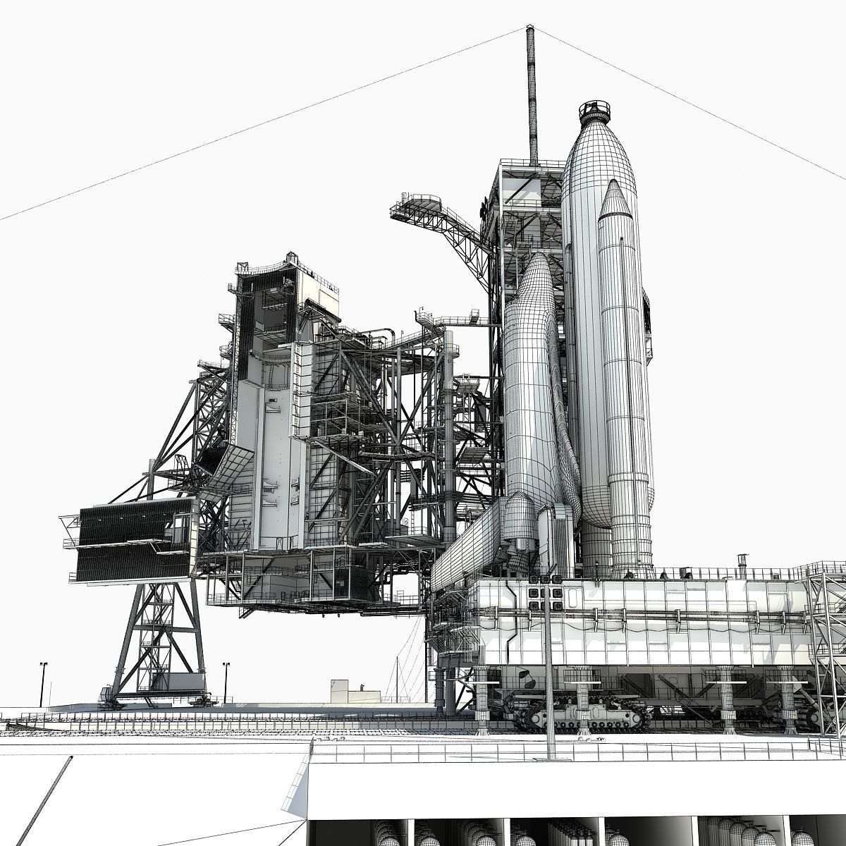 Kennedy Space Center Launch Complex 39-A 3D model_31