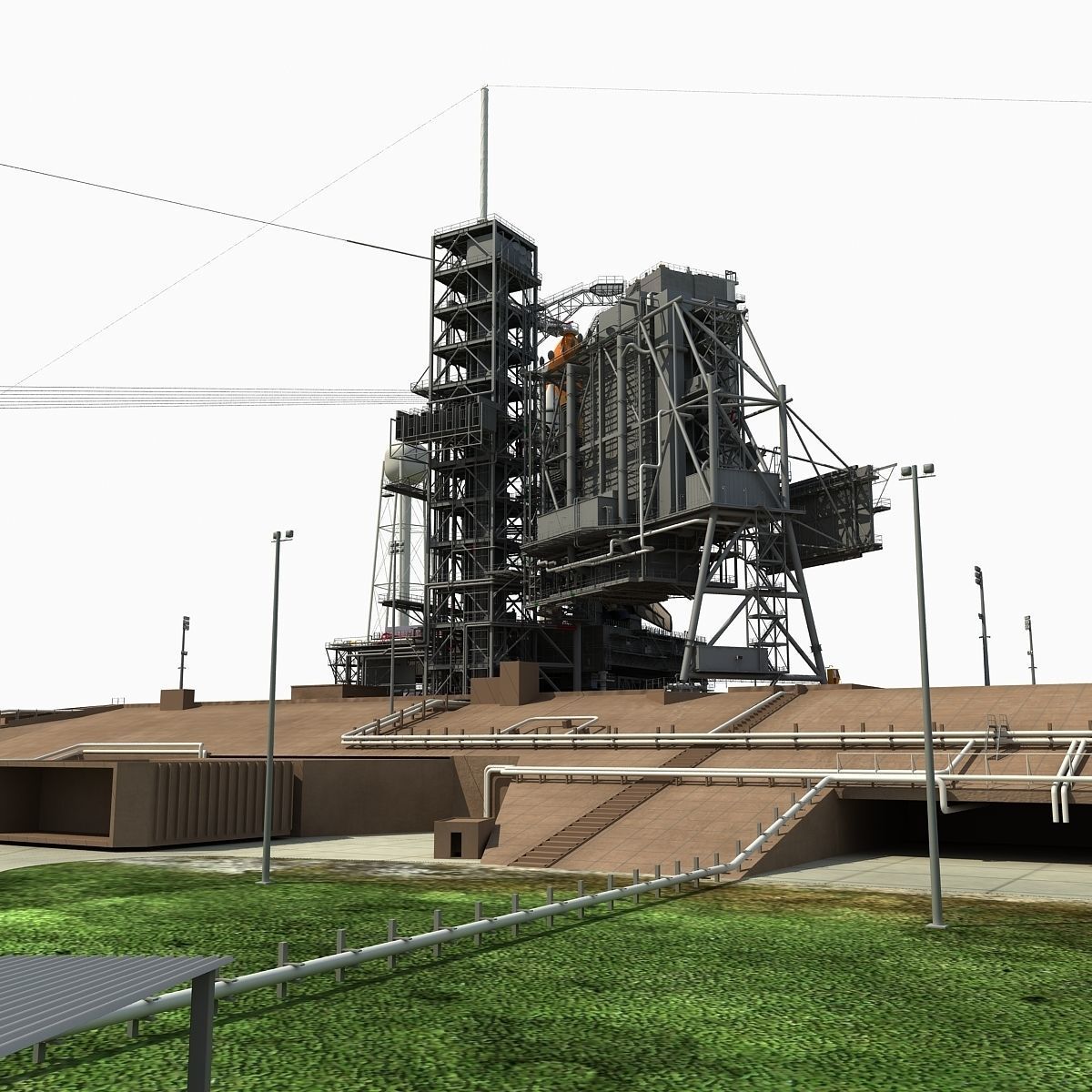 Kennedy Space Center Launch Complex 39-A 3D model_3